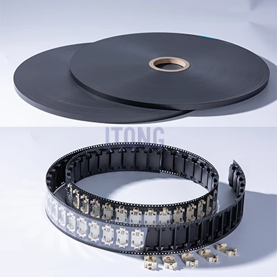 Bahan Baku Pita Pembawa Konduktif Hitam PS/PS/PS